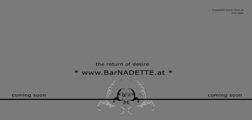 Bar NADETTE - Flyer - Postwurfsendung